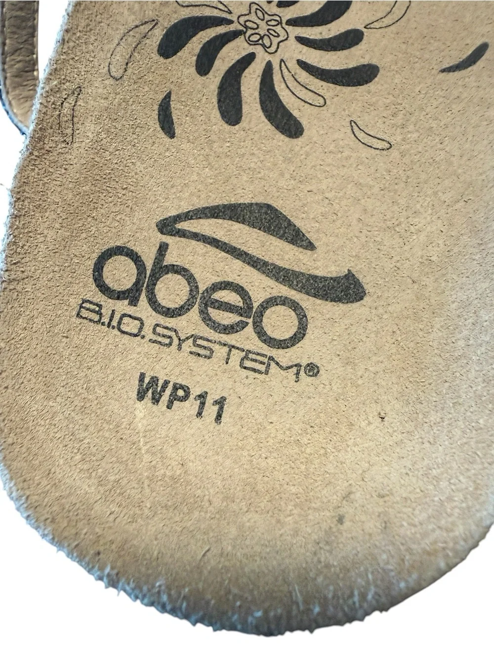 ABEO BioSystem Blue Metallic Snakeskin T Strap Comfort Sandals Women’s 11WP wide